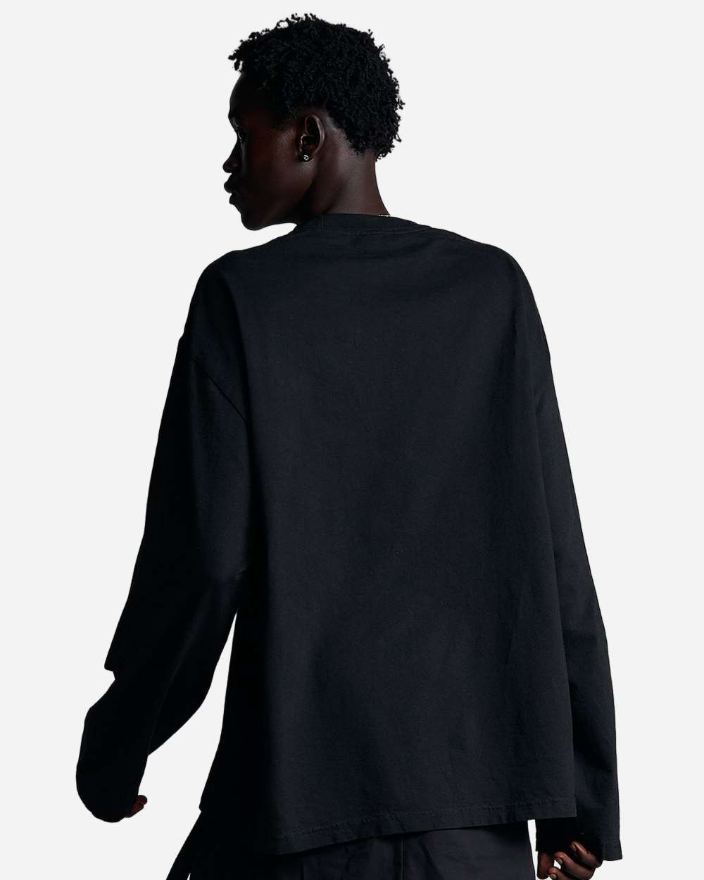 Black Unisex 6.5oz Retro Garment-Dyed Long Sleeve Tee - SHRGL