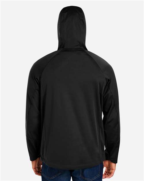 Black Unisex Techno Lite Pullover Anorak - CE711
