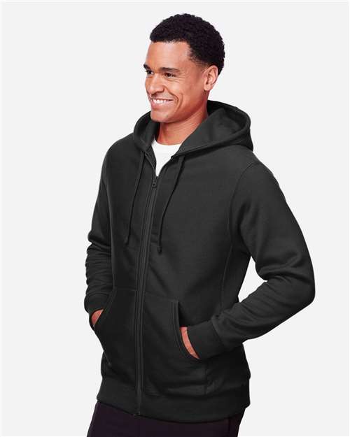 Black Unisex Zone HydroSport™ Heavyweight Full-Zip Hooded Sweatshirt - TT95