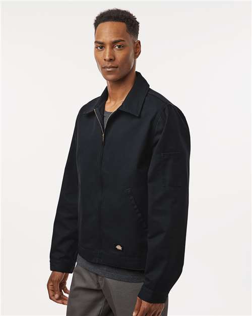 Black Unlined Industrial Eisenhower Jacket - JT78