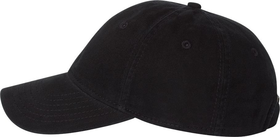 Black Unstructured Cap - AH35