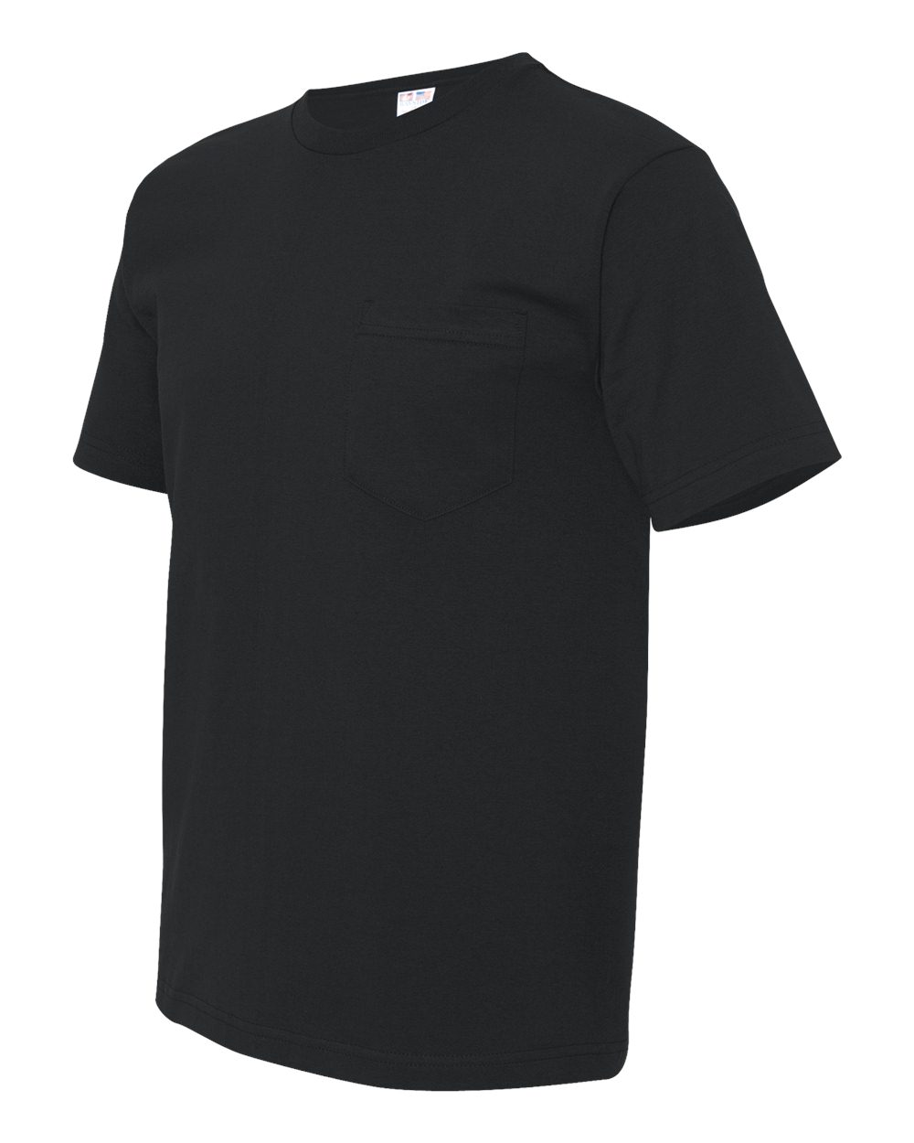 Black USA-Made Midweight Pocket T-Shirt - 5070