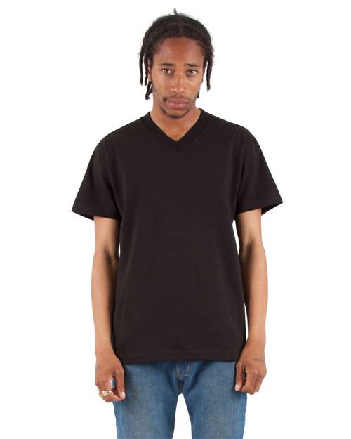 Black V-Neck T-Shirt - SHVEE