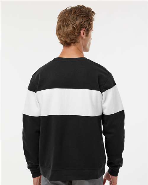 Black Varsity Fleece Crewneck Sweatshirt - 8646