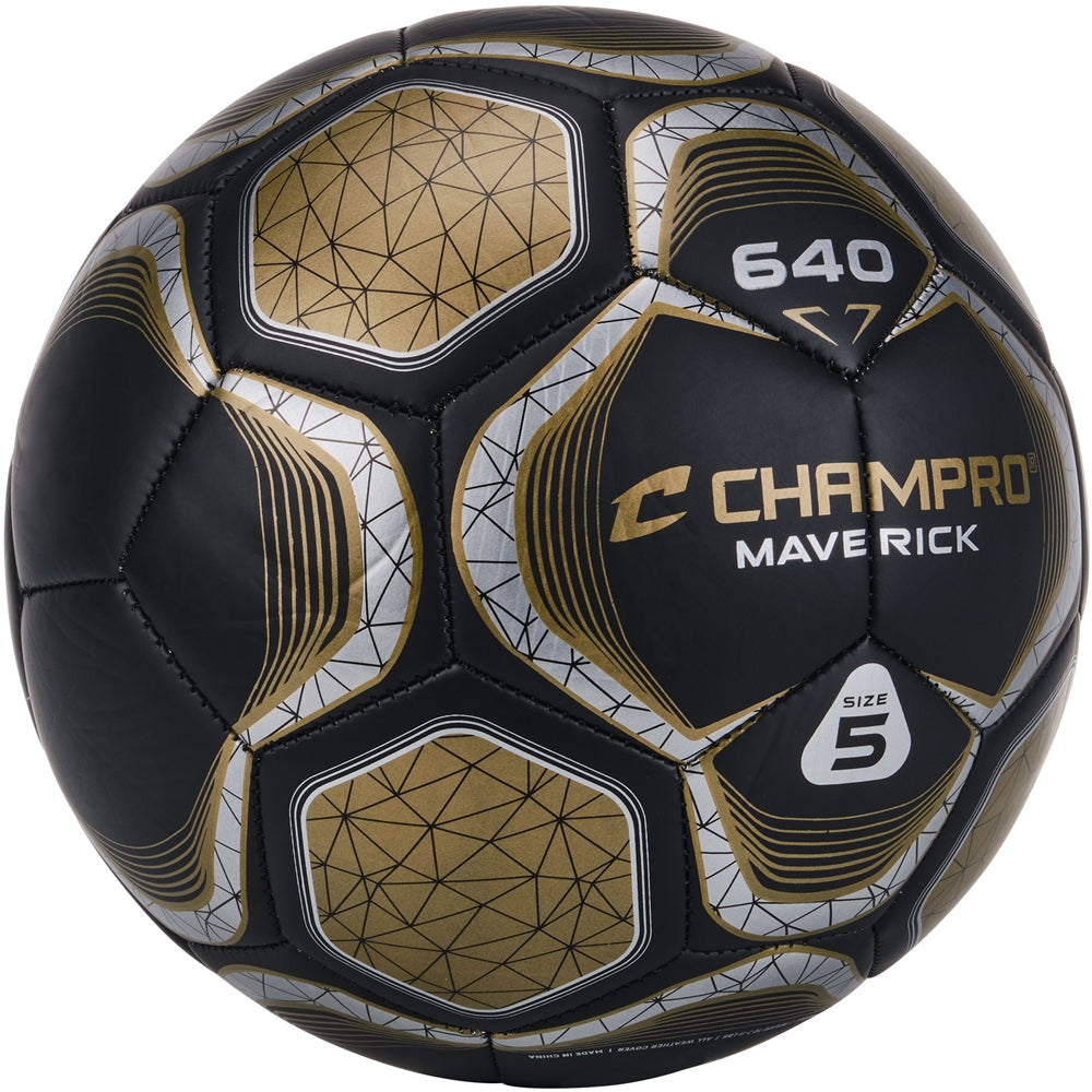 BLACK, VEGAS GOLD Maverick Soccer Ball