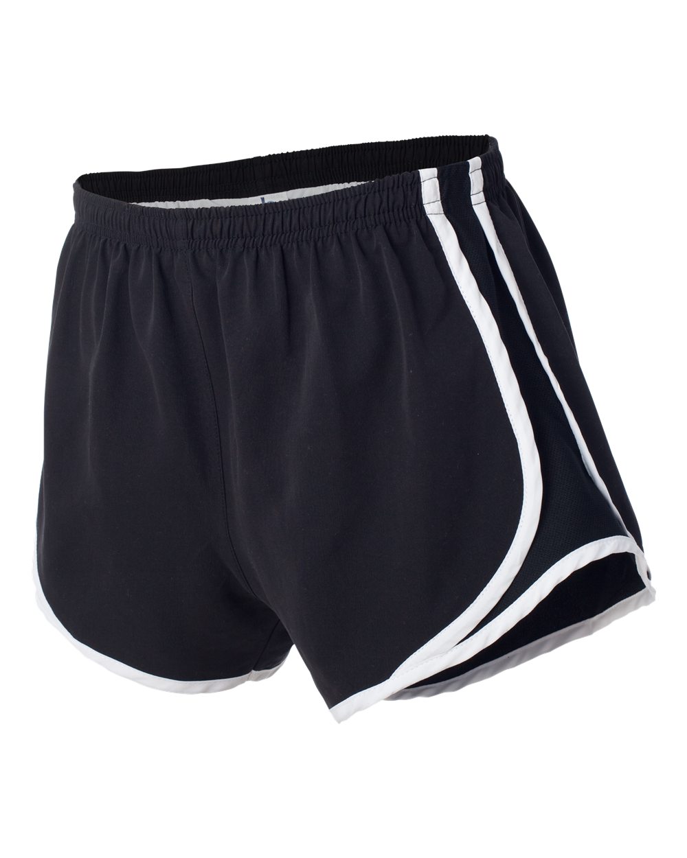 Black/ White/ Black Women’s Velocity 3 1/2" Running Shorts - P62