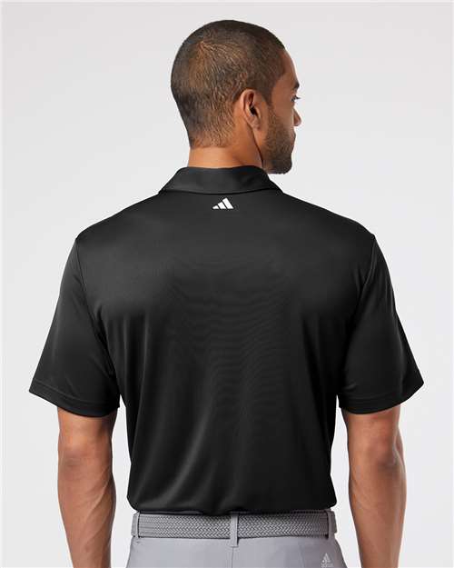 Black/ White Floating 3-Stripes Polo - A480