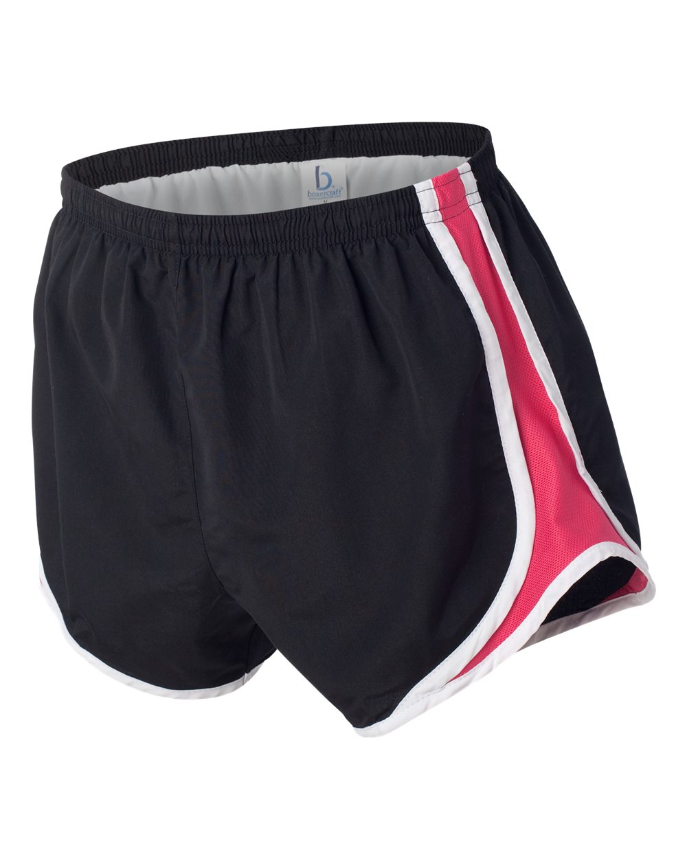Black/ White/ Fuchsia Women’s Velocity 3 1/2" Running Shorts - P62
