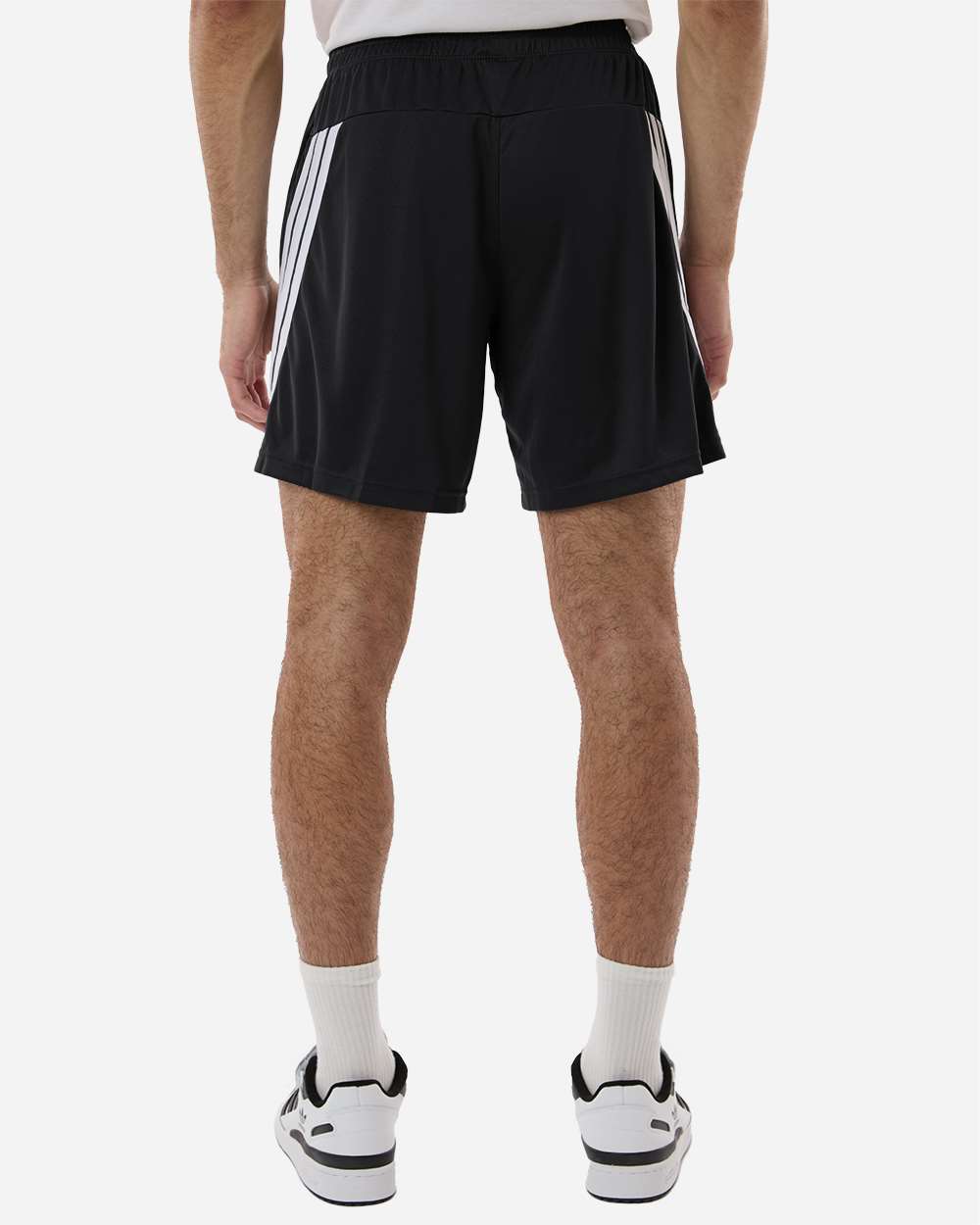 Black/ White Men's 3-Stripes 7" Shorts - AT300