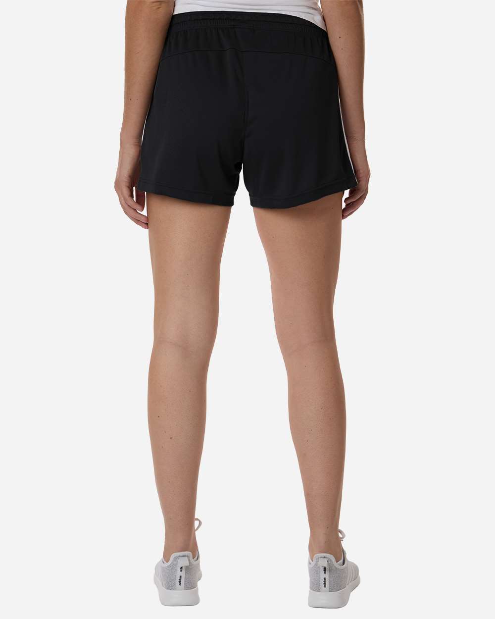 Black/ White Women's 3-Stripes 3" Shorts - AT301