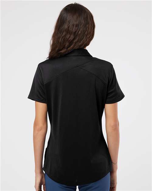 Black/ White Women&#39;s Floating 3-Stripes Polo - A481