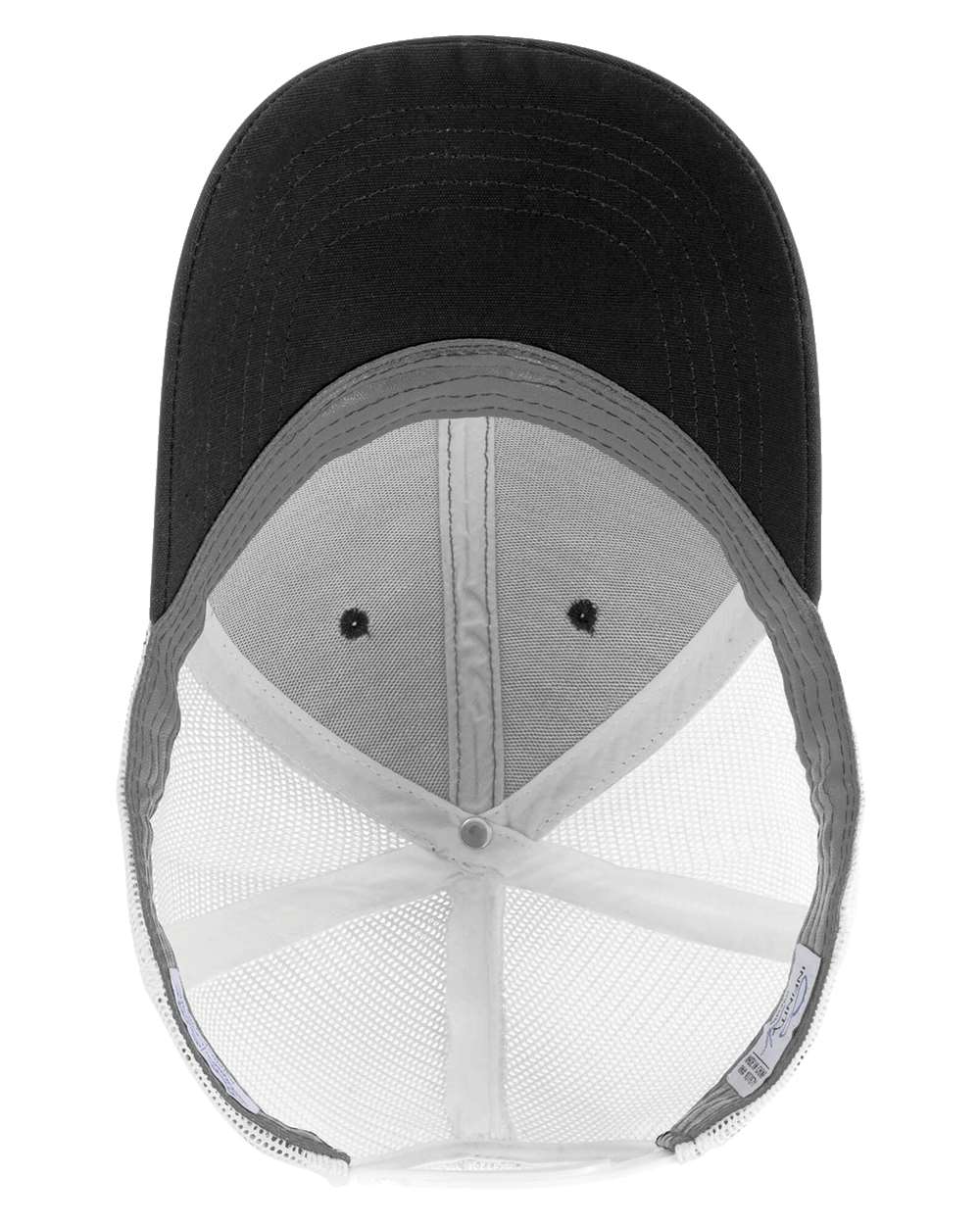 Black/ White Women's Modern Trucker Cap - CHARLIE