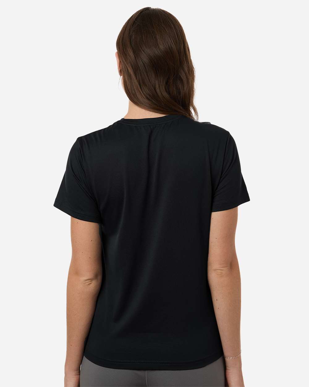 Black/ White Women's Pregame T-Shirt - AT102 plain