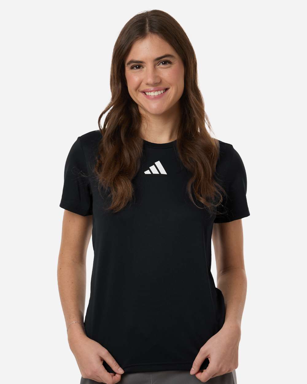 Black/ White Women's Pregame T-Shirt - AT102