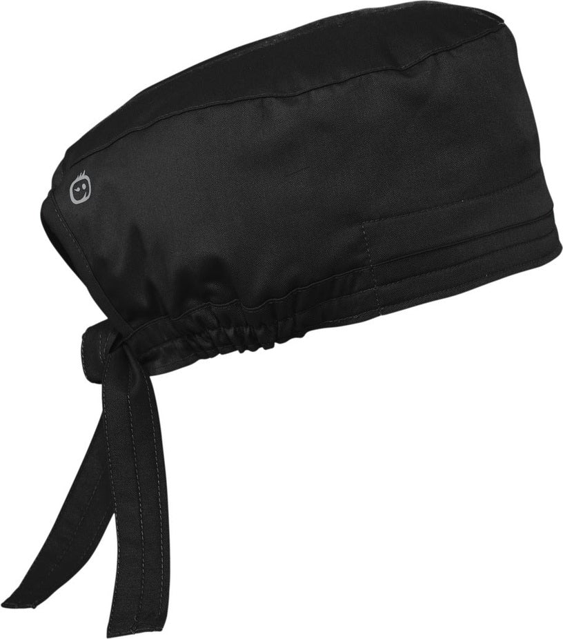 Rear View of Black Wink WorkFlex Scrub Cap WW3040