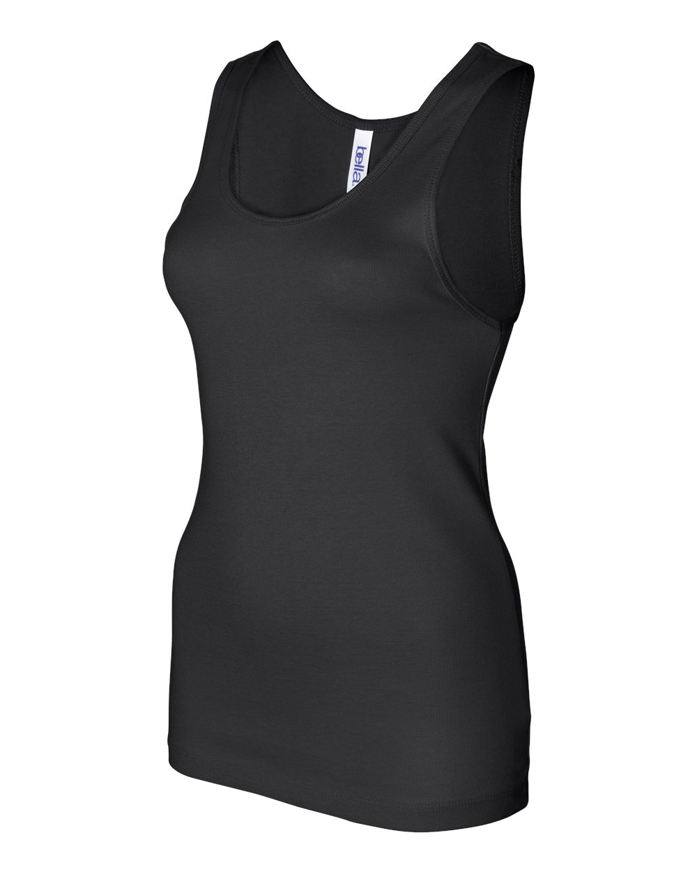 Black Women's Baby Rib Tank - 1080