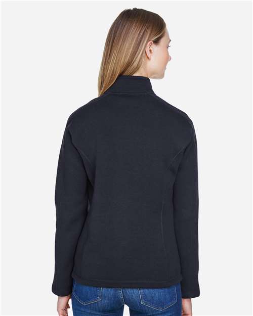 Black Women&#39;s Bristol Full-Zip Sweater Fleece Jacket - DG793W