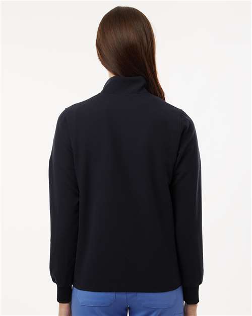 Black Women&#39;s Ceri Essential Full-Zip 6-Pocket Scrub Jacket - W60001