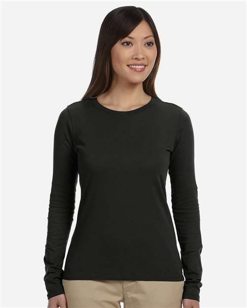 Black Women's Classic Long Sleeve T-Shirt - EC3500