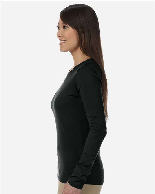 Black Women&#39;s Classic Long Sleeve T-Shirt - EC3500