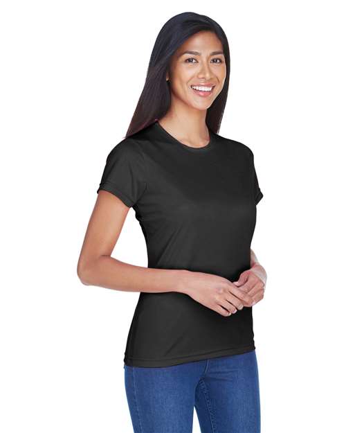 Black Women&#39;s Cool &amp; Dry Sport Performance Interlock T-shirt - 8420L