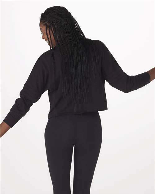 Black Women&#39;s Crop Retro Jesery - BW3515
