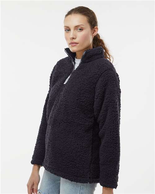 Black Women’s Epic Sherpa Quarter-Zip Pullover - 8451