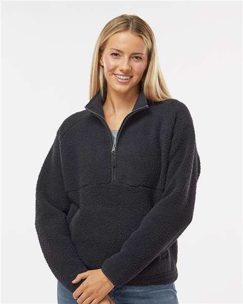 Black Women&#39;s Everest Half-Zip Pullover - BW8501