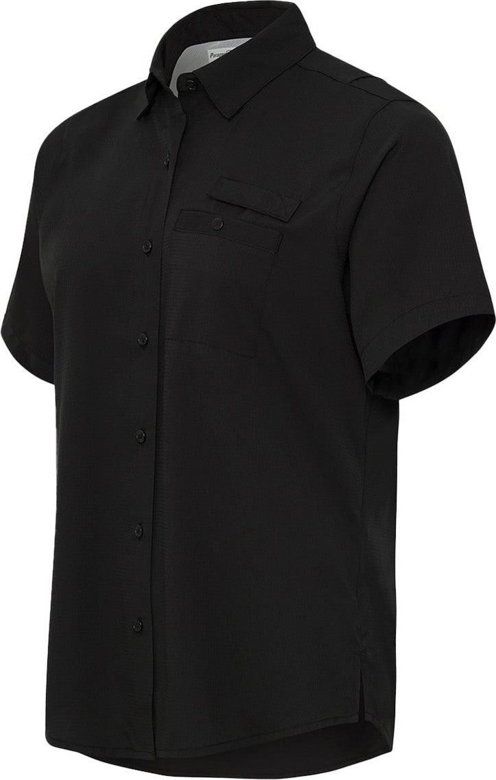 Black Women's Hatteras Performance Short Sleeve Fishing Shirt - 704