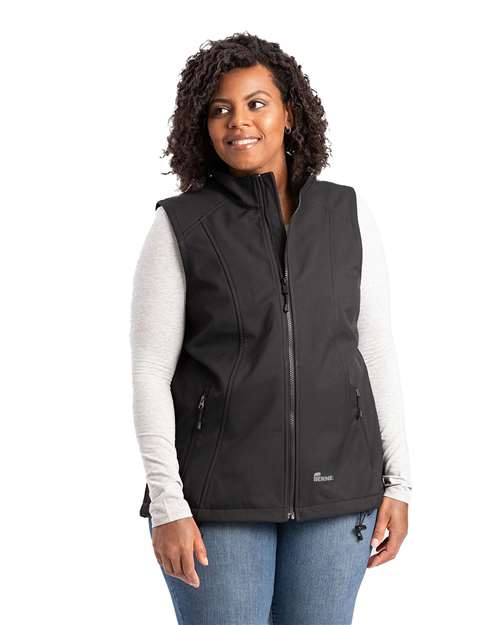 Black Women&#39;s Highland Soft Shell Vest - WVS303