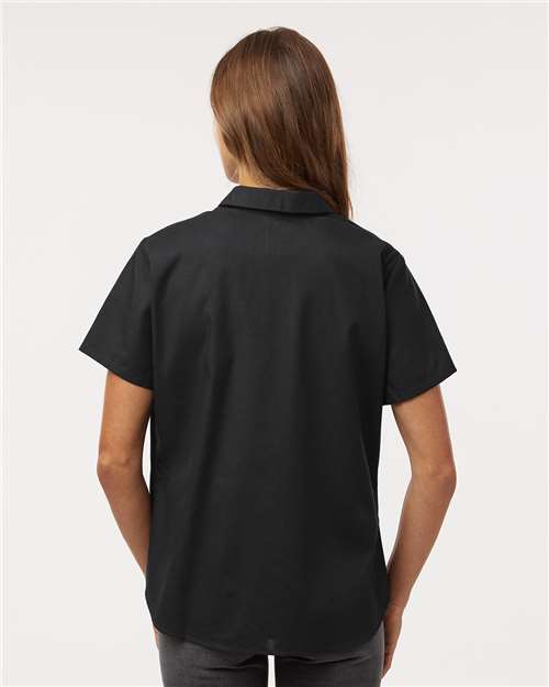 Black Women's Industrial Short Sleeve Work Shirt - 5350