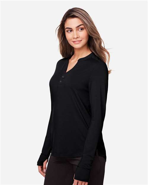 Black Women&#39;s JAQ Snap-Up Stretch Performance Pullover - NE400W