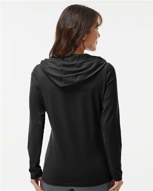 Black Women's Performance Hooded Pullover - A1003