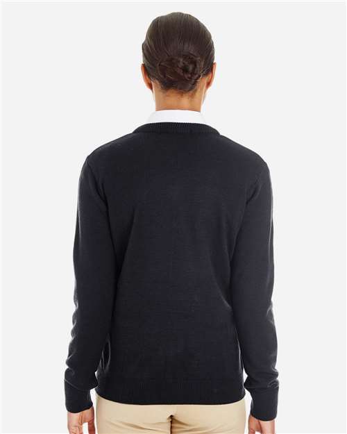 Black Womens Pilbloc V-Neck Sweater - M420W