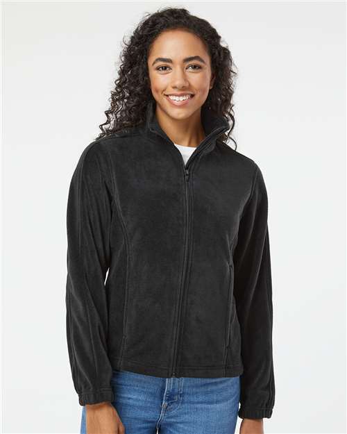 Black Women&#39;s Polar Fleece Full-Zip Jacket - 5062