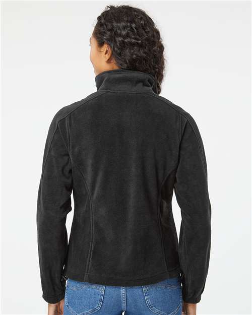 Black Women&#39;s Polar Fleece Full-Zip Jacket - 5062