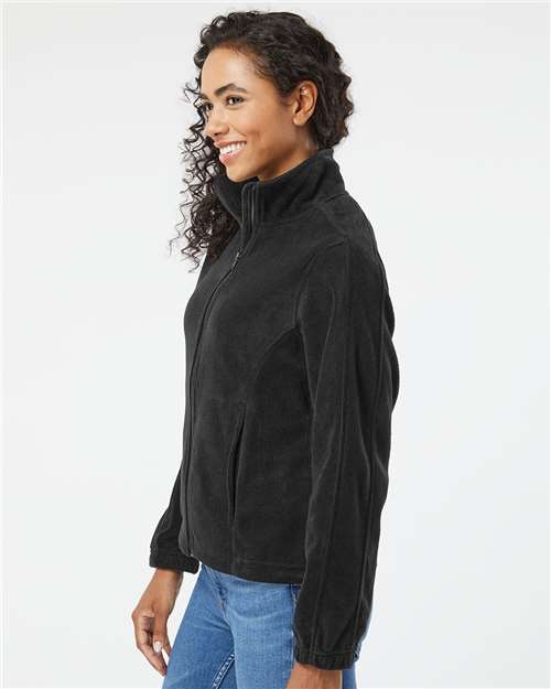 Black Women&#39;s Polar Fleece Full-Zip Jacket - 5062