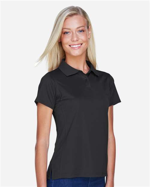 Black Women&#39;s Polyester Jersey Polo - M315W