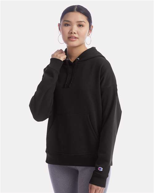 Black Women&#39;s Powerblend® Hooded Sweatshirt - S760