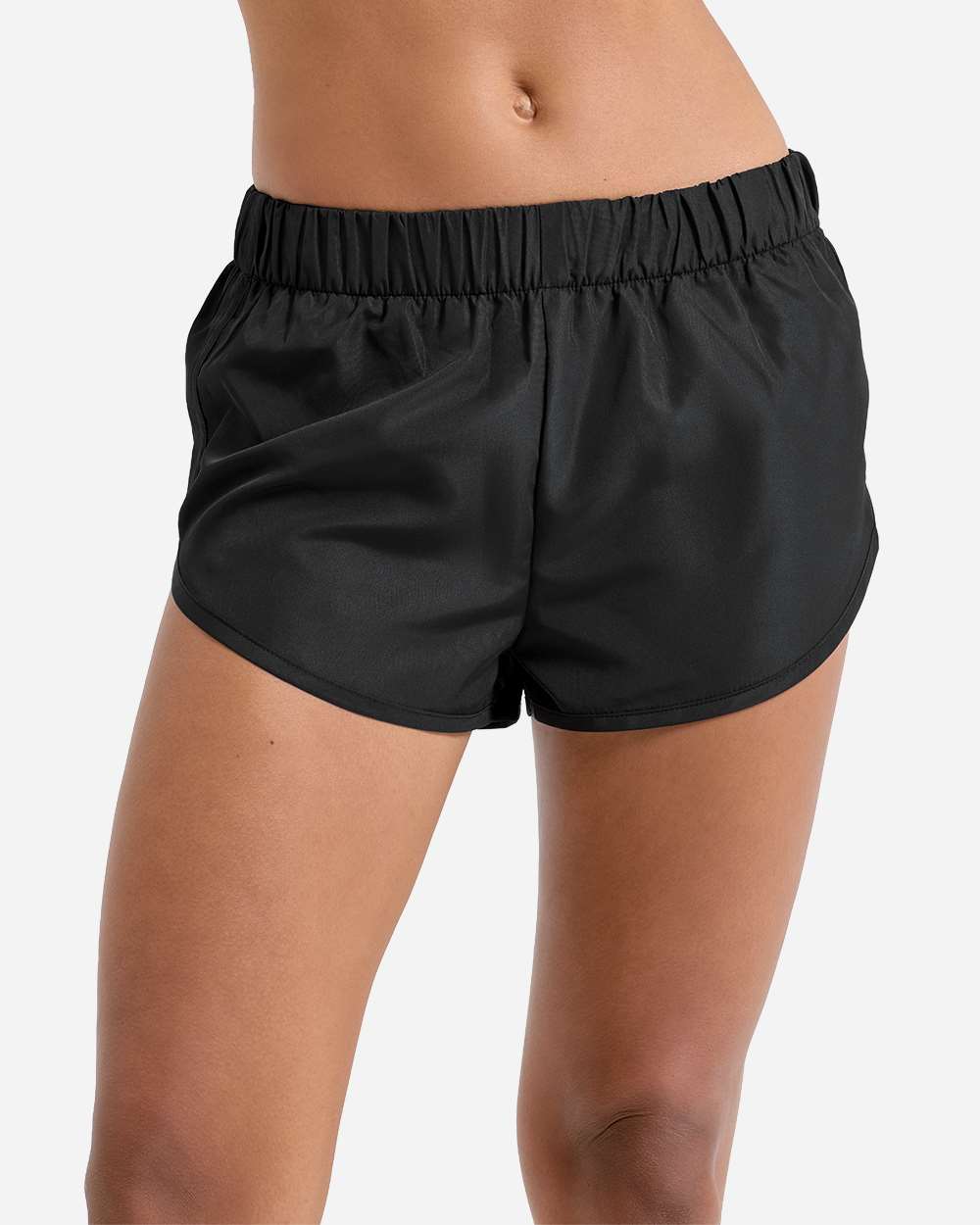 Black Women's Running Shorts - TD049 plain