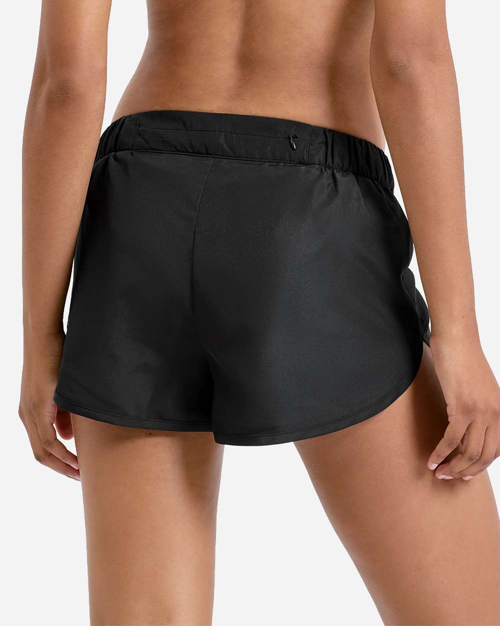 Black Women's Running Shorts - TD049 plain