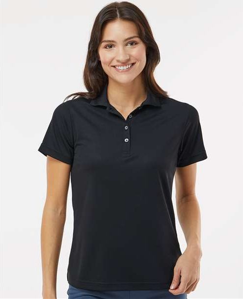 Black Women's Saratoga Performance Mini Mesh Polo - 104