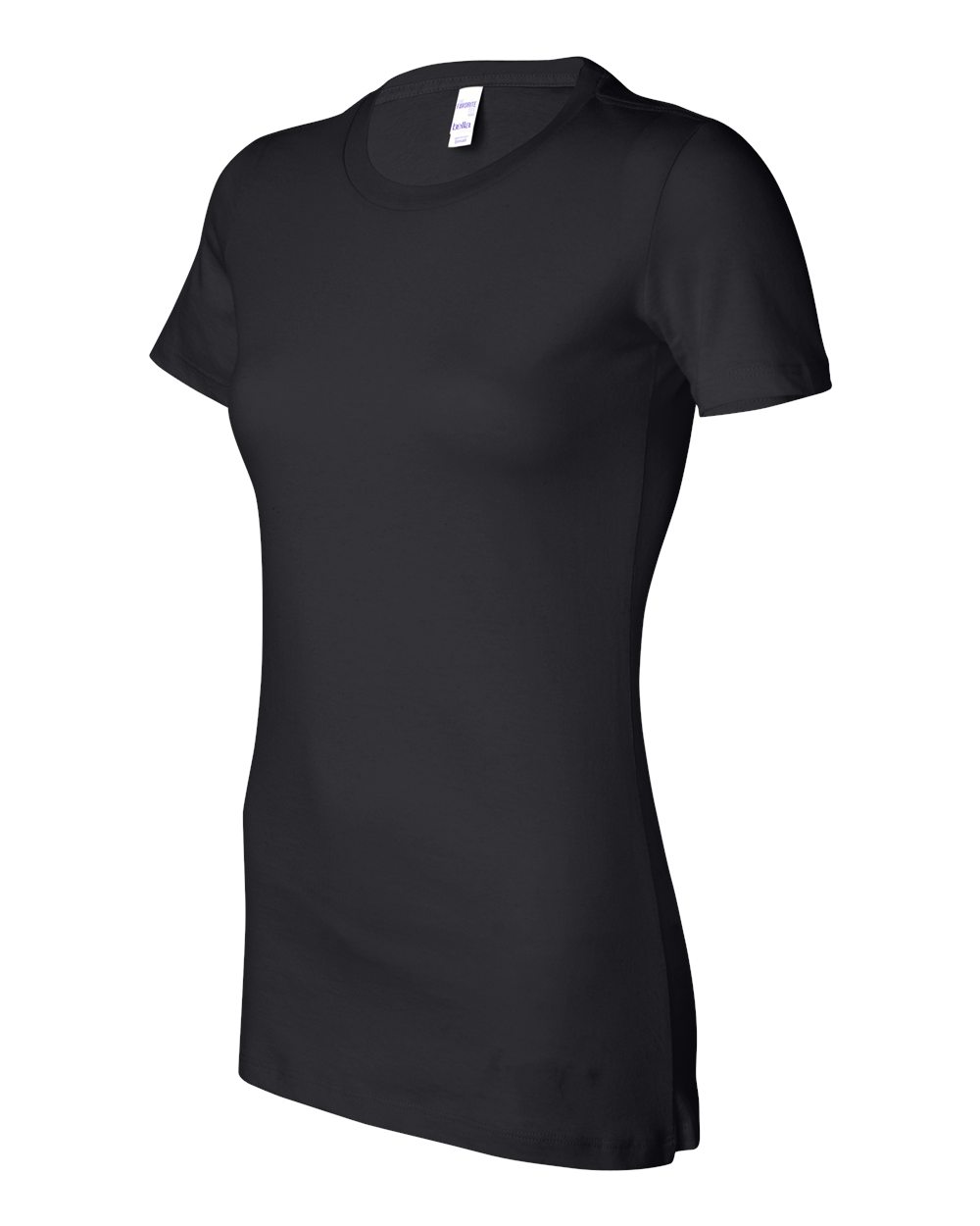 Black Women's Slim Fit Tee - 6004