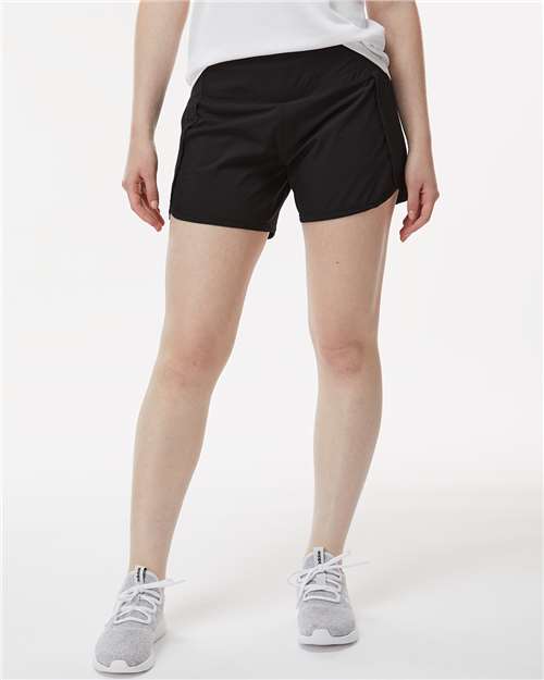 Black Women&#39;s Stretch Woven Lined Shorts - BW6103