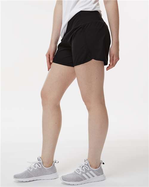 Black Women&#39;s Stretch Woven Lined Shorts - BW6103