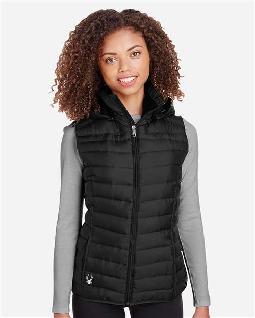 Black Women&#39;s Supreme Puffer Vest - S16641