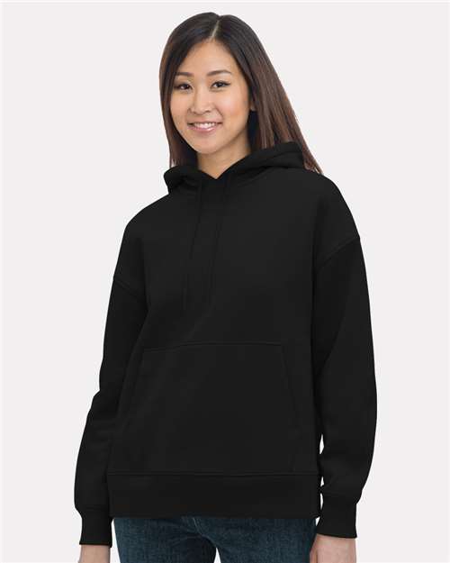 Black Women's USA-Made Hooded Sweatshirt - 7760