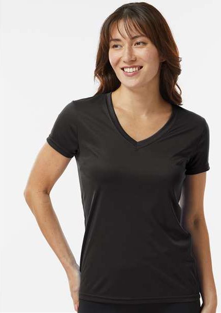 Black Women's Vera V-Neck T-Shirt - 203