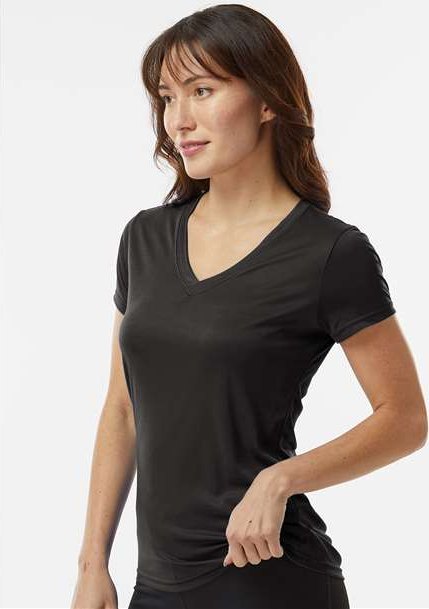 Black Women's Vera V-Neck T-Shirt - 203