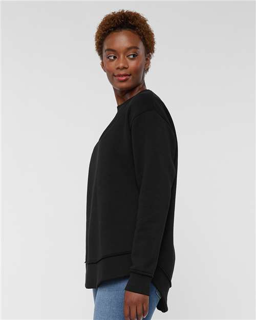 Black Women&#39;s Weekend Fleece Crewneck Sweatshirt - 3525